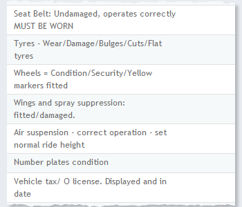 Custom Checklists